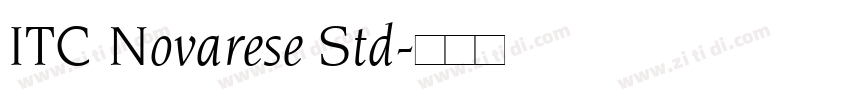 ITC Novarese Std字体转换